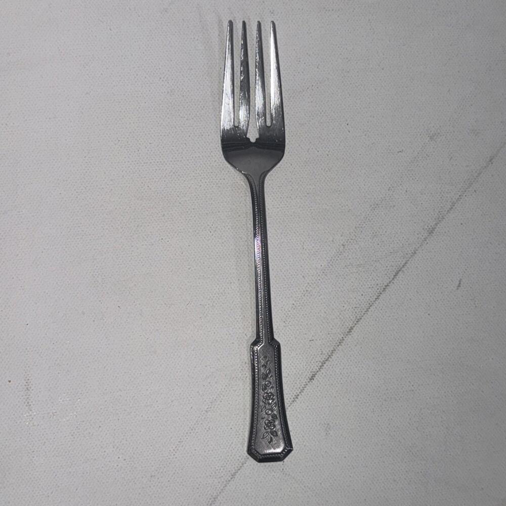 Stanley Roberts Landscape Stainless Salad Fork Rogers Silverware Flatware